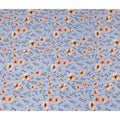 Blue Floral Printed Viscose Crepe 110cm
