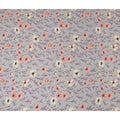 Grey Floral Printed Viscose Crepe 110cm