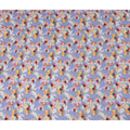 Purple Floral Printed Viscose Crepe 110cm