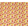 Yellow Floral Printed Viscose Crepe 110cm