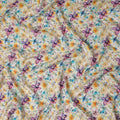 Multicolor Floral Jacquard Viscose Crepe 110cm