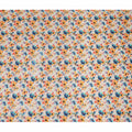 White Floral Viscose Crepe Fabric 110cm - 0644944