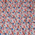 Pink Floral Jacquard Viscose Crepe 110cm