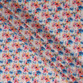 Pink Floral Jacquard Viscose Crepe 110cm