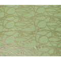 Green Abstract Silk Chiffon Fabric with Metallic Lurex, 140 Cms, South Korea-D25487
