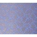 Blue Bouquet Silk Chiffon Garbasaar 2 Meter Piece