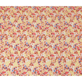 Yellow Floral Gold Dot Viscose Crepe 110cm