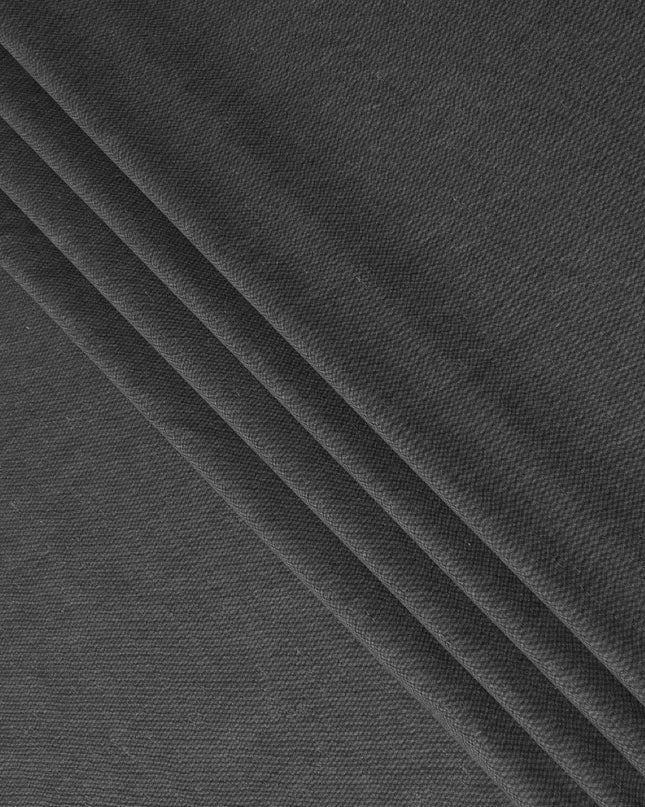 Dark Charcoal Pure Linen 60 Lea Fabric 150cm