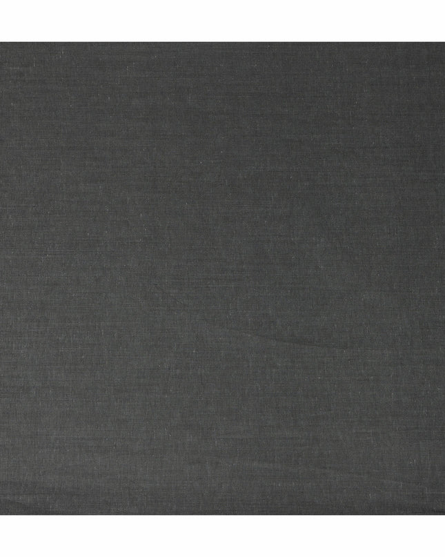 Dark Charcoal Pure Linen 60 Lea Fabric 150cm