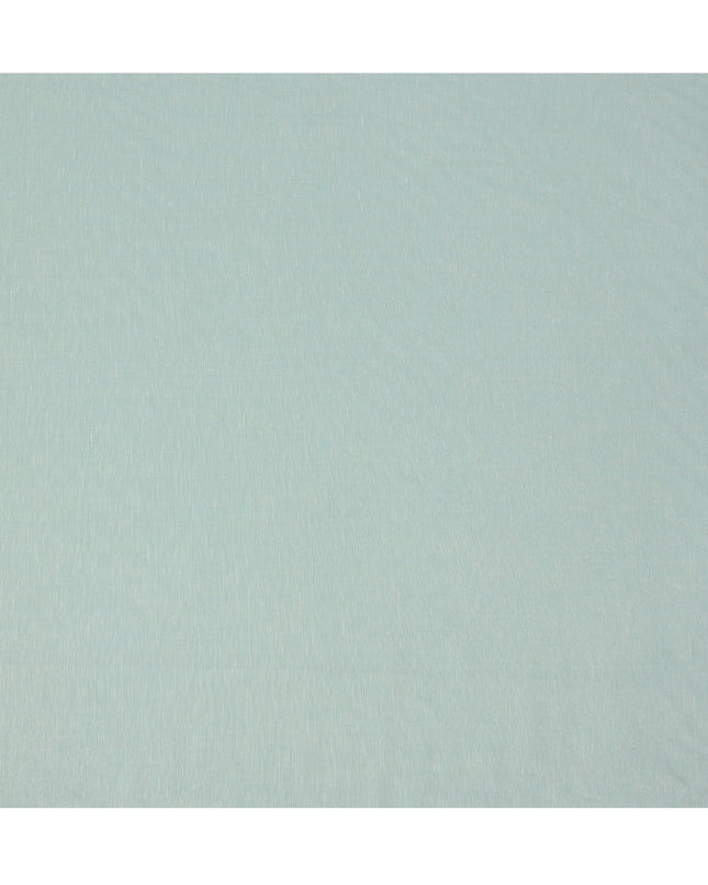 Mint Green Blended Linen Fabric Plain Solid Design, 140 Cms Width, India-D25542