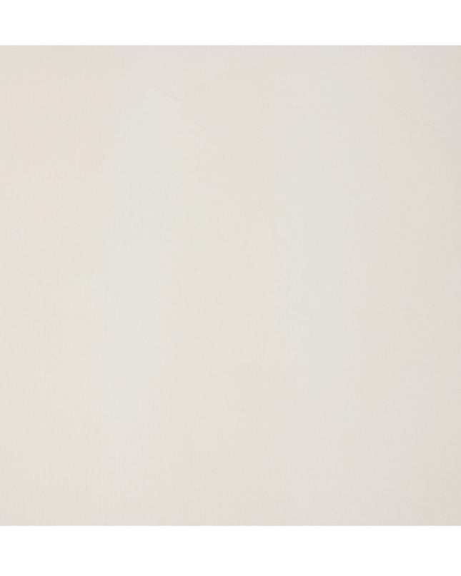 Ivory Blended Linen Fabric Plain Solid Design, 140 Cms Width, India-D25538