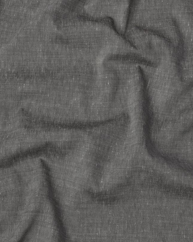 Medium Grey Pure Linen 60 Lea Fabric 150cm India