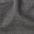 قماش كتان رمادي فحمي مخلوط بتصميم سادة، عرض 140 سم، الهند - D25539