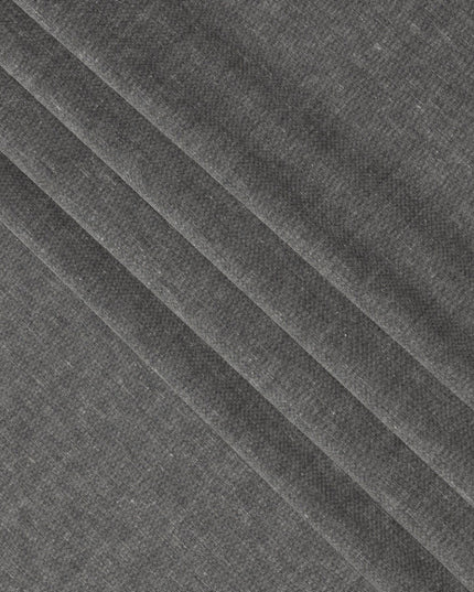 Medium Grey Pure Linen 60 Lea Fabric 150cm India
