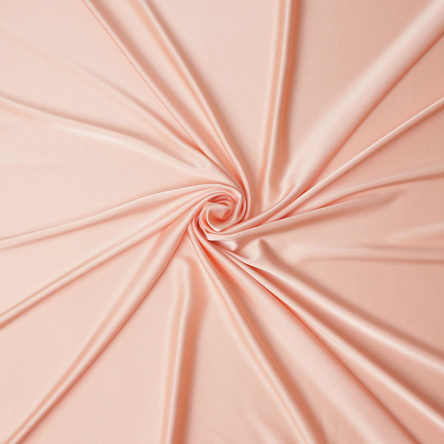Peach Blush Crepe Satin Fabric 140cm