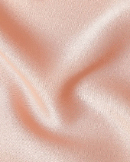 Peach Blush Crepe Satin Fabric 140cm