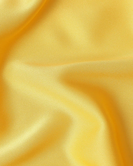 Sunshine Yellow Crepe Satin Fabric