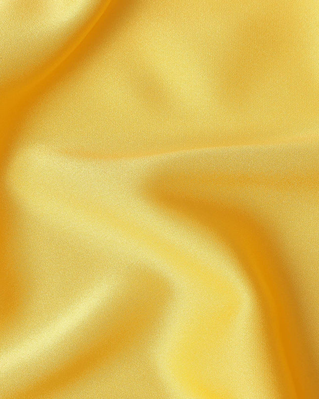 Sunshine Yellow Crepe Satin Fabric