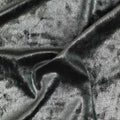 Green Crushed Texture Synthetic Blended Velvet Fabric, 140 Cms Width, South Korea-D25261