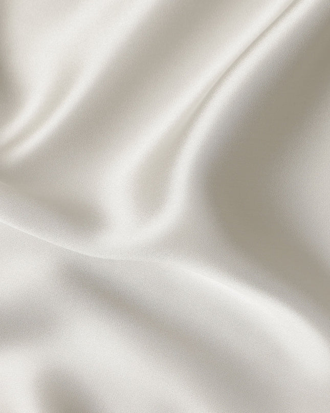 White Plain Silk Satin Fabric 110cm | Chinese