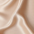 Beige Plain Silk Satin Fabric 110cm | Chinese