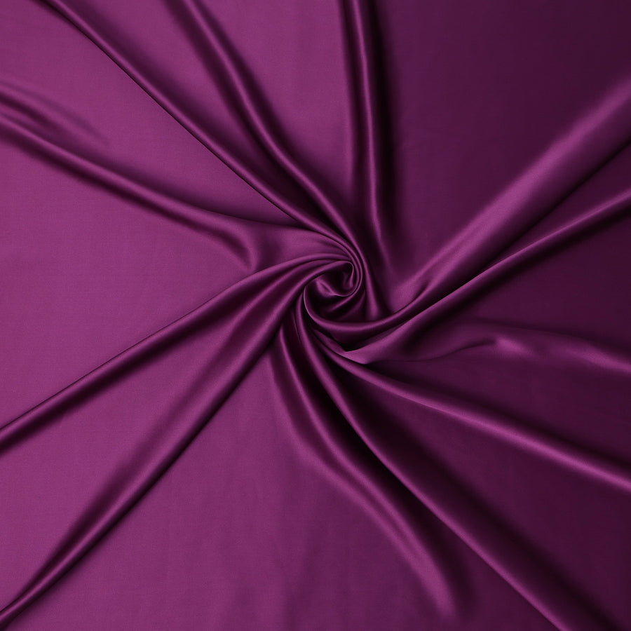 Purple Plain Silk Satin Fabric 110cm | Chinese