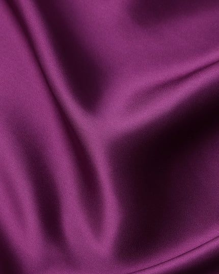 Purple Plain Silk Satin Fabric 110cm | Chinese