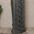 Black Premium French Metallic Chantilly Saree Lace With Stonework 5.5 Mtrs 110 Cms Width France-D27774