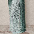 Aqua Blue to Deep Teal Ombre Premium French Chantilly Lace Saree, 5.5 Mtrs Length, 110 Cms Width, Made in France-D24422