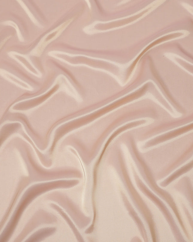 Peach Premium French Silk Lame Fabric, 110 Cms, France-D25125