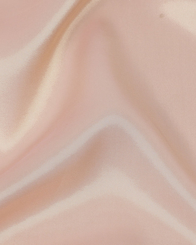 Peach Premium French Silk Lame Fabric, 110 Cms, France-D25125