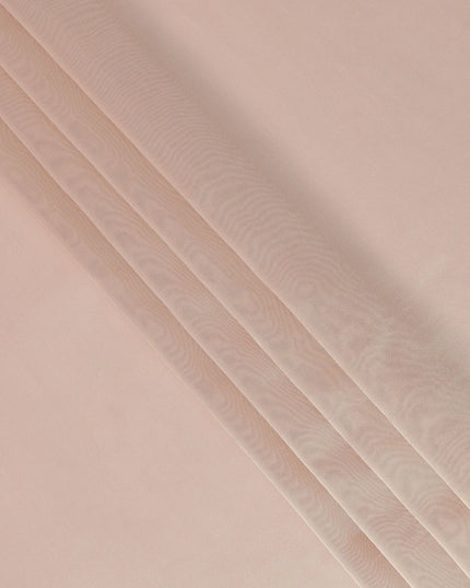 Peach Premium French Silk Lame Fabric, 110 Cms, France-D25125