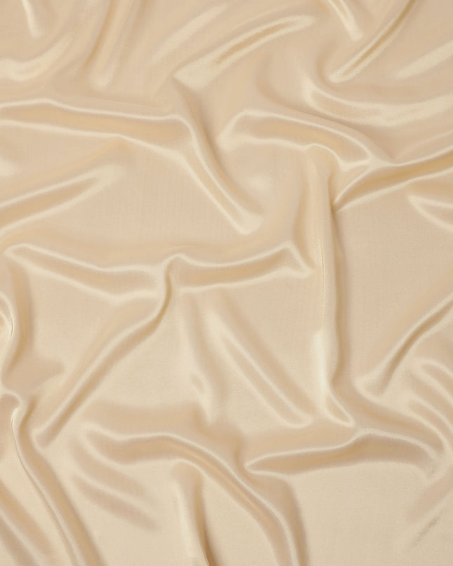 Beige Premium French Silk Lame Fabric, 110 Cms, France-D25118