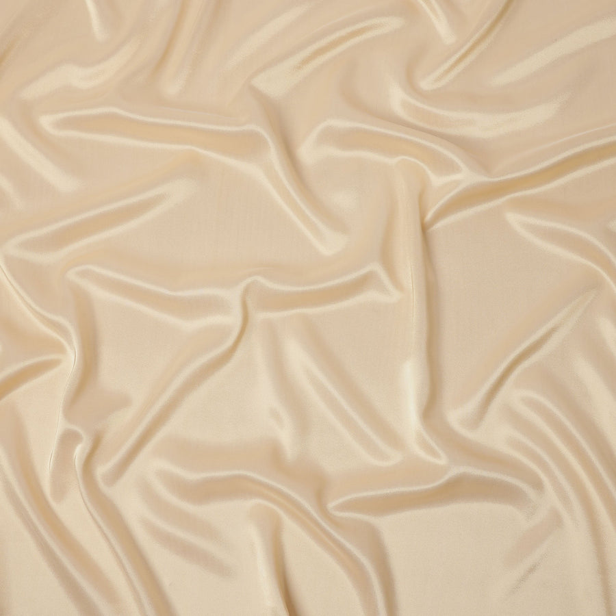 Beige Premium French Silk Lame Fabric, 110 Cms, France-D25118