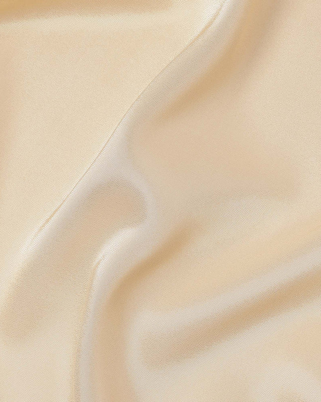 Beige Premium French Silk Lame Fabric, 110 Cms, France-D25118