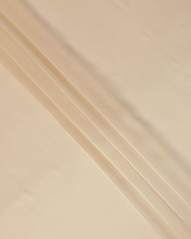 Beige Premium French Silk Lame Fabric, 110 Cms, France-D25118