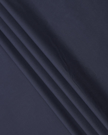Navy Blue Plain Swiss Cotton Shirting Fabric, 150 Cms, Switzerland-D24933