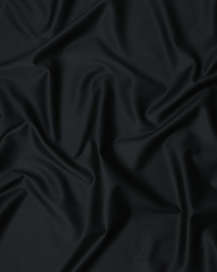 Black Premium Swiss 100% Cotton Shirting Fabric, Width 150 Cms, Made in Switzerland-D25029