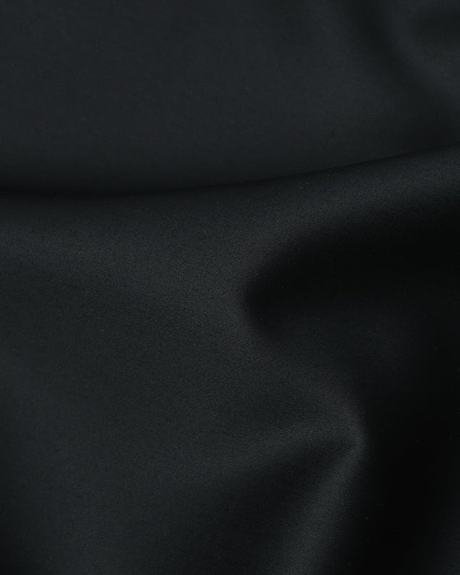Black Premium Swiss 100% Cotton Shirting Fabric, Width 150 Cms, Made in Switzerland-D25029