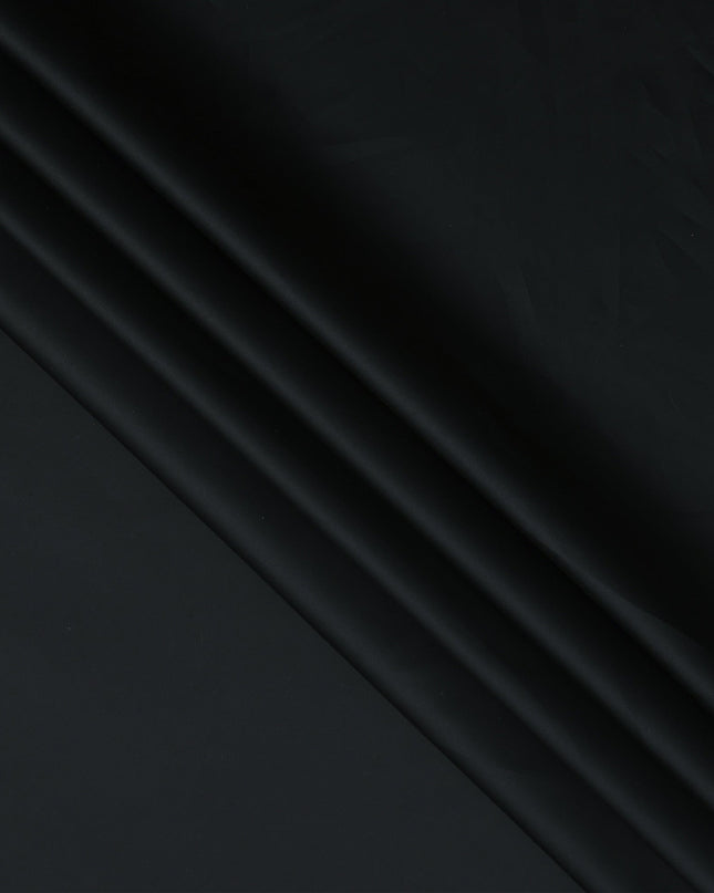 Black Premium Swiss 100% Cotton Shirting Fabric, Width 150 Cms, Made in Switzerland-D25029