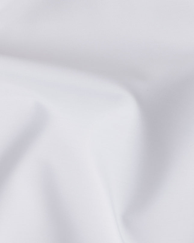 White Solid Premium 100% Swiss Cotton Shirting Fabric, 150 Cms, Switzerland-D24685 Regal Fabrics