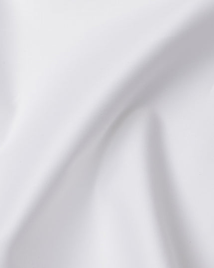 Ice White Solid Premium 100% Swiss Cotton Shirting Fabric, 150 Cms, Switzerland-D24689