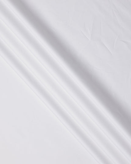 Ice White Solid Premium 100% Swiss Cotton Shirting Fabric, 150 Cms, Switzerland-D24689