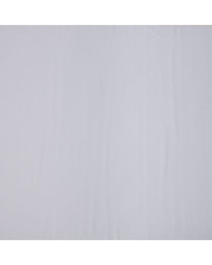 قماش قمصان قطني سويسري فاخر 100% بنقشة متعرجة باللون الرمادي الفضي، 150 سم، سويسرا - D24691