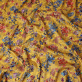 Yellow Bouquet Floral Jacquard Viscose Crepe 110cm