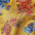 Yellow Bouquet Floral Jacquard Viscose Crepe 110cm