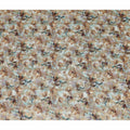 Beige Abstract Floral Jacquard Viscose Crepe 110cm