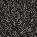 Black Geometric Pure Silk Crepe Fabric 110cm - 0685602