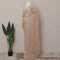 Rose Gold Champagne French Chantilly Lace Saree