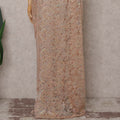 Rose Gold Champagne French Chantilly Lace Saree
